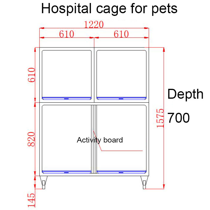 動物用犬用クレート 仕切り付き PLVC-A04